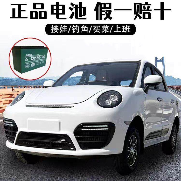女士新能源成人电动四轮车 家用车老年代步车 油电两用全封闭汽车