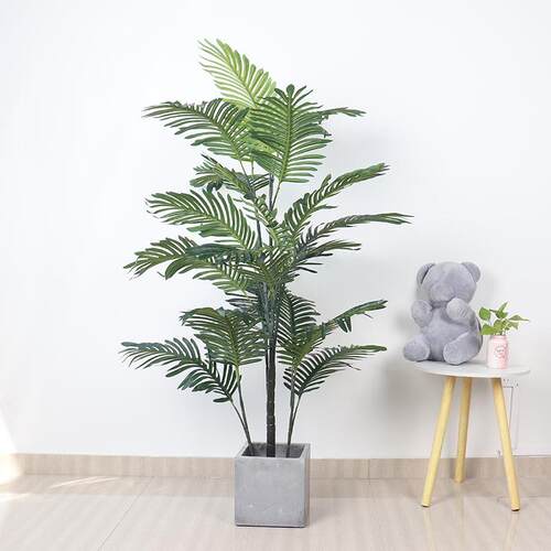 北欧大型仿真树植物绿植盆景落地棕榈树散尾葵珍珠葵凤尾葵盆栽