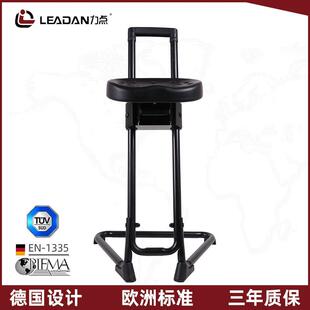 力点洁净无尘站靠椅自由升降久站不累前台接待站立式流水线发泡椅