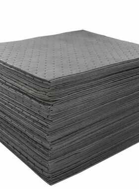 中部工品应急吸油垫吸油毡泄露吸油材料100片灰色40cm*50cm*2m