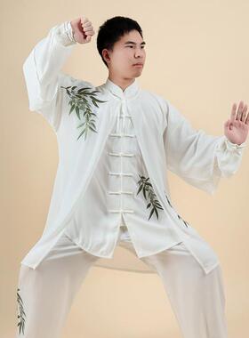 高档情春秋宏款极服男太团队表演服件套太三极拳服女武术练功服晨