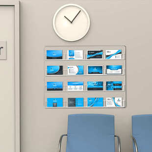 亚克力名片展示架商务卡持有人壁挂式透明展示架多层名片收纳架