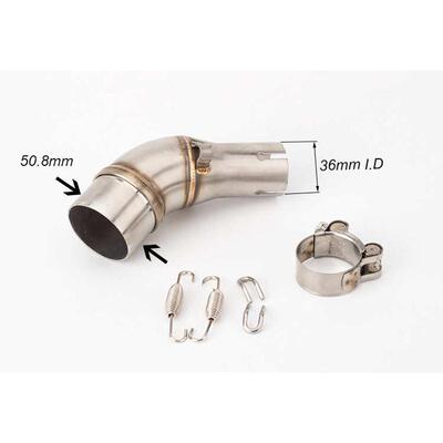 摩托车改装排气YZF- R25 YZF-R3 R30 R25中段MT03排气中段转接头