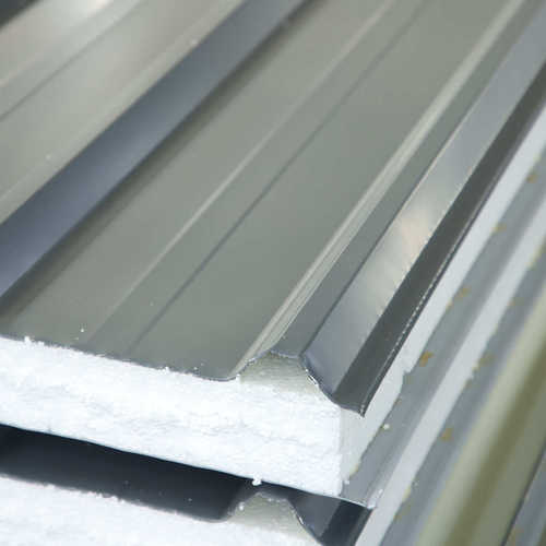 机制彩钢泡沫夹芯瓦楞板工厂屋顶板活动房样板房保温隔热夹芯板