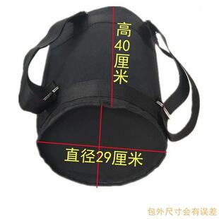 包邮加厚帆布矿泉水水桶双肩揹包买 菜揹包田园采摘折叠可携式桶
