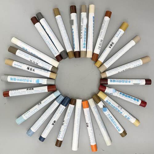 RI0T木工生态板修补蜡笔实木板材家具柜脚裂缝钉眼填充可调色