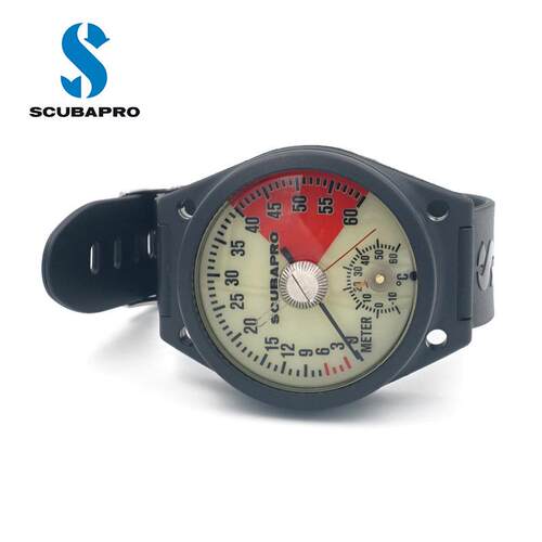 SCUBAPRO STANDARD DEPTH GAUGE手腕式潜水深度表深度计温度显示