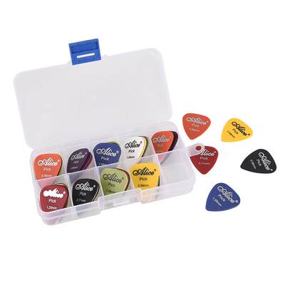 50pcs electric guitar picks mix 0.58/0.71/0.81/0.96/1.2/1.5m