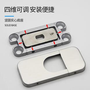 F757J696?免挖链坑地弹簧黑色隐藏天地铰玻免开90槽度无框璃门地