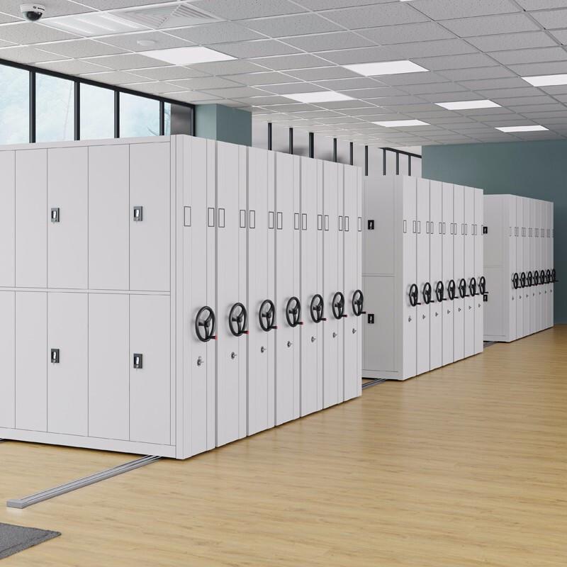 成都密集架钢制移动密集柜手摇式密集档案架智能档案室文件资料柜