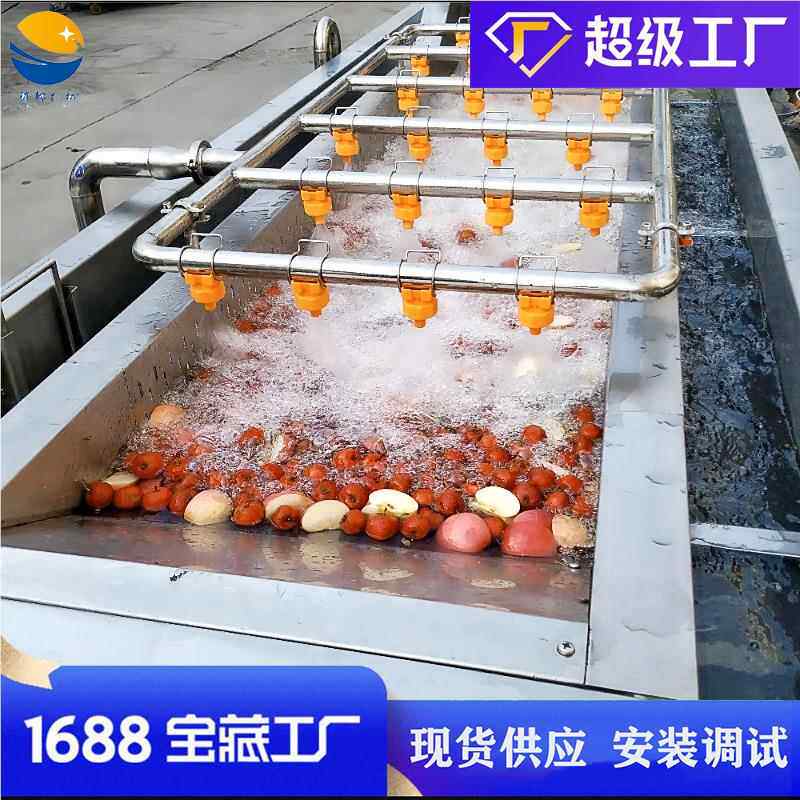 全自动杨莓清机 果蔬樱清桃工气泡洗机 山楂果4000洗清洗加设备