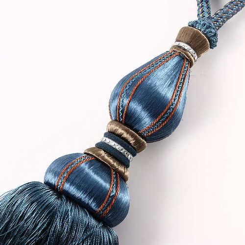 厂家直供新款手工涤纶长绒珠挂球 窗帘配件辅料家居软饰 现货批发