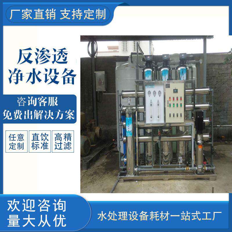 大型工业商用反渗透净水器水处理设备RO大流量双级纯水超纯去离子