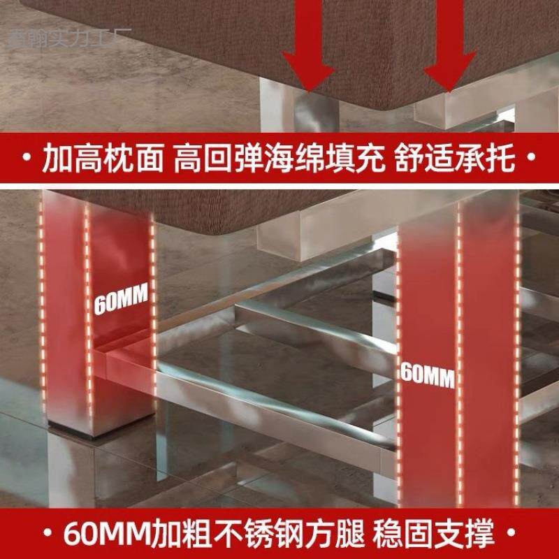 洗浴按摩床高档床不锈钢床所搓澡搓背洗浴会专用澡堂搓澡洗浴无