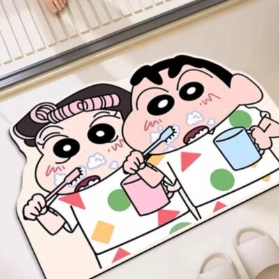 卫生间洗手间卡通小新家用脚垫
