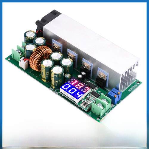 DC12-80V20A可调降压升压电源模块恒流恒压带电压电流显示600W