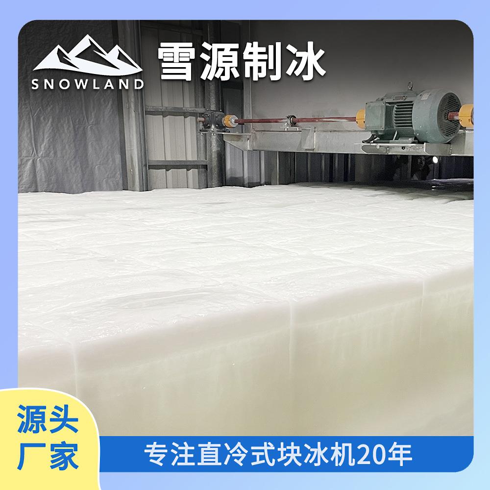 雪源50吨低能耗全自动块冰机/制冰机蒸发器工地车间降温 蔬果保鲜