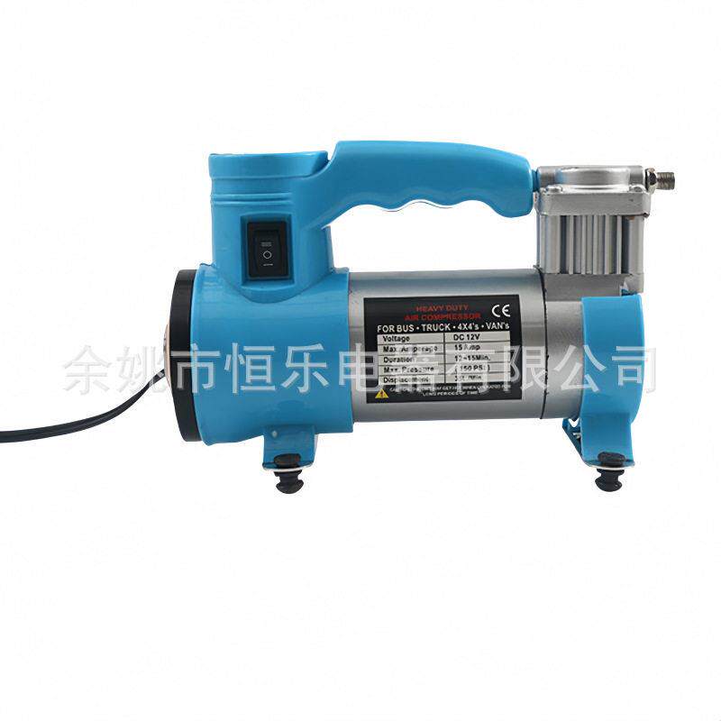 跨境电商便携式汽车轮胎泵 12V 重型空气压缩机