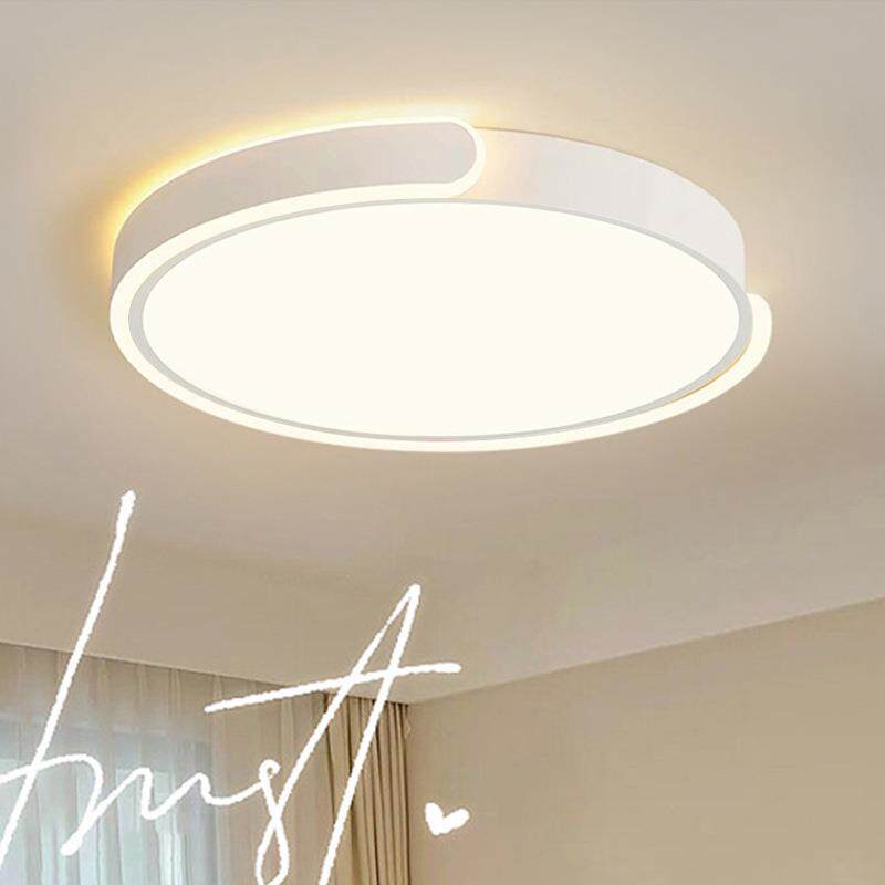 新款直销简约led吸顶灯奶油风房间卧室灯全光谱智能调光中山灯具