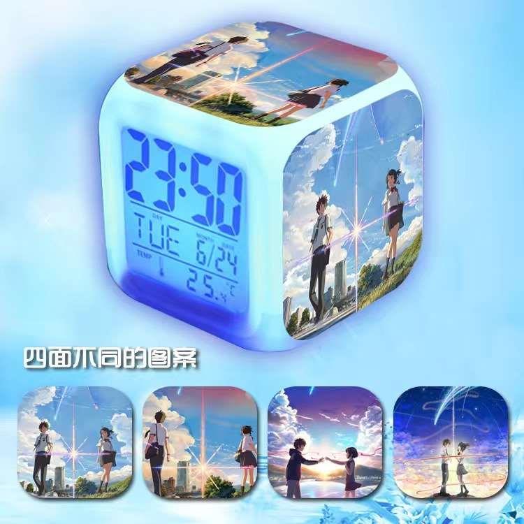 二次元动漫你的名字周边同款定制七彩学生宿舍闹钟创意生日礼物品