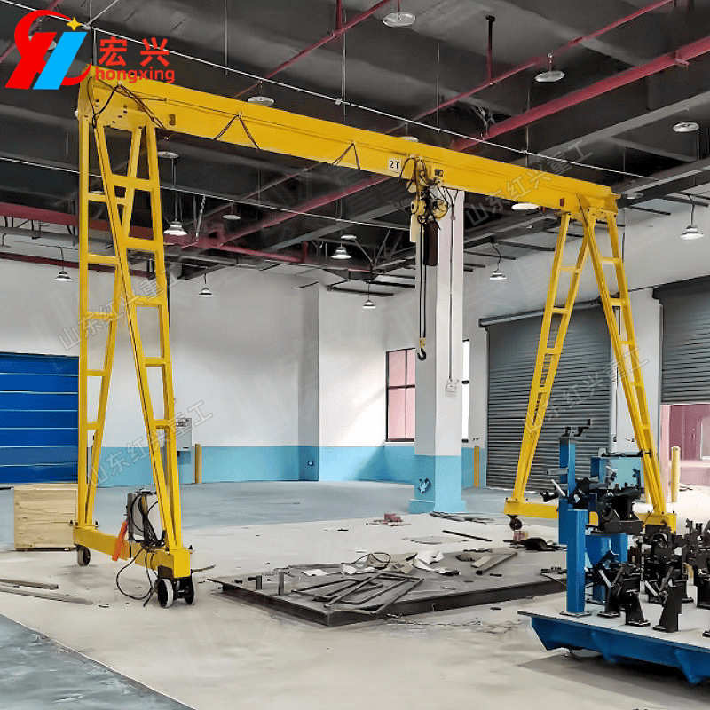 电动起重简易万向1t2t3t5t吊装龙门架遥控无轨 设备移动双梁小型