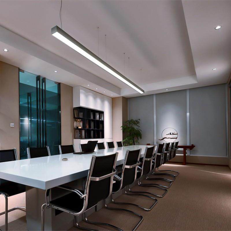 LED长条灯办公室条形吊灯铝型材超市健身房工业风造型商用方通灯