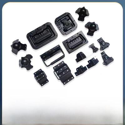 飞行箱工具箱重型运输箱黑色蝴蝶中心锁手柄铰炼球角铝箱机柜机箱