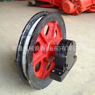 操作灵活 凿井天轮 非金属耐高压立井绞车配件工程绳槽底圆固定式
