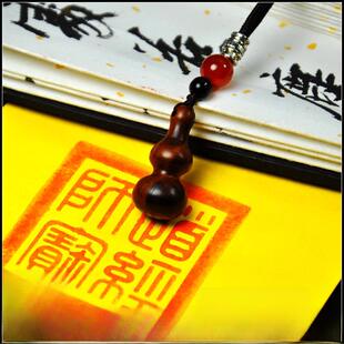 正宗天然雷击枣木小葫芦吊坠雷劈老料手机钥匙挂件福禄无事牌项炼
