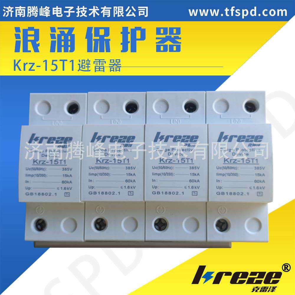 厂家供应浪涌保护器家用避雷防雷器保护开关15KA避雷器1级防雷器