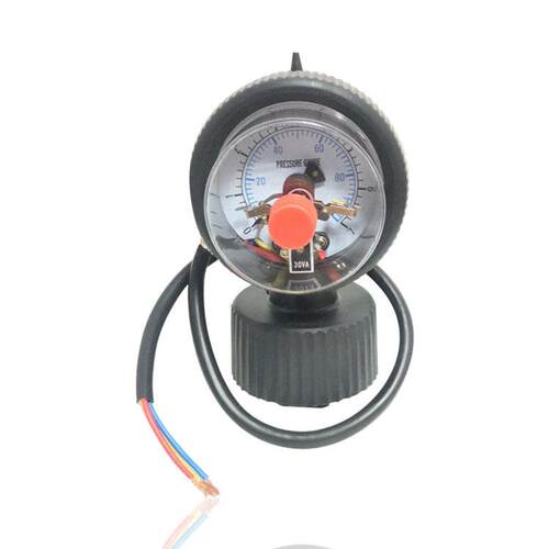 供电接点隔膜PP压力表全塑电接点压力表YX63PP 7KG 100PSI 1/2PT