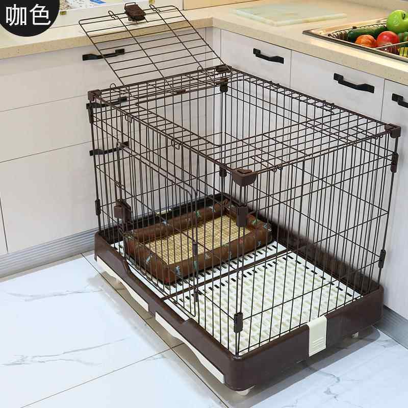 高档宠物狗笼子室内中小型犬泰迪博带厕所墅笼猫子猫别围栏狗窝美