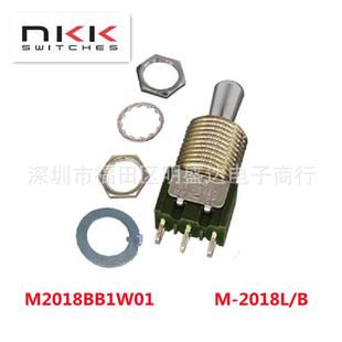 2018L 三脚2档 电流6A M12 M2018BB1W01 日开NKK进口钮子开关