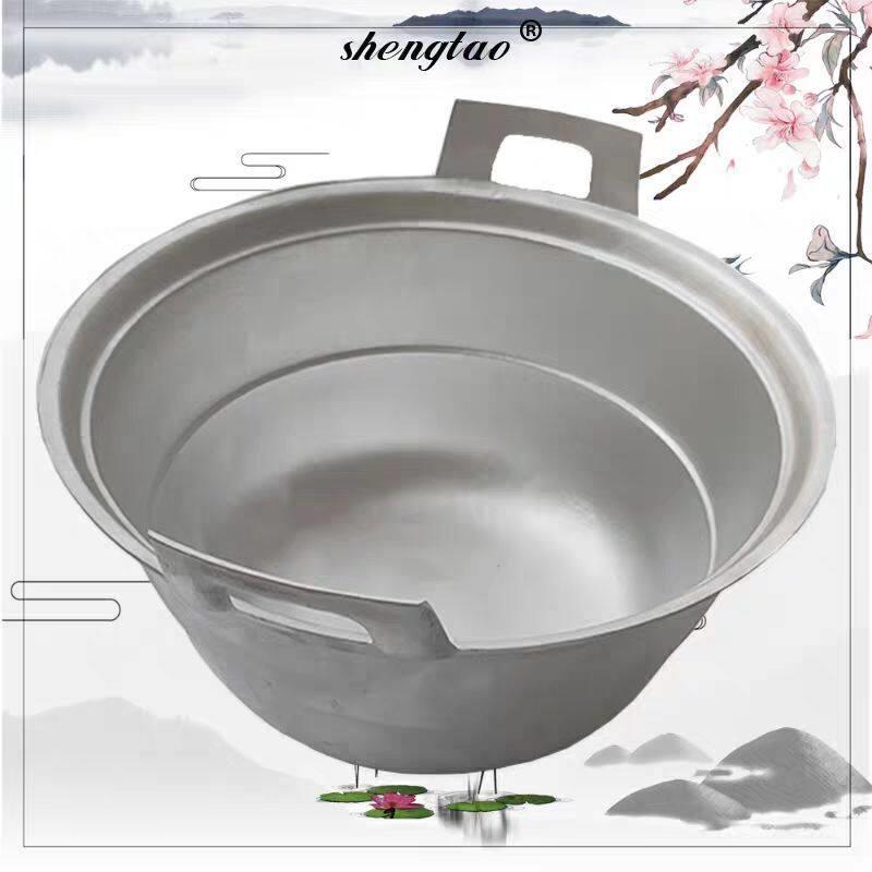 铝蒸锅加厚加高纯铝双层大蒸锅铝制汤锅老式家用耐用烧水超大铝锅