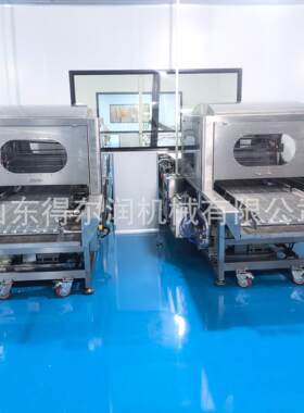 夹心蛋卷巧克力涂层机融化罐0度低温冷却线来样试机技术成熟