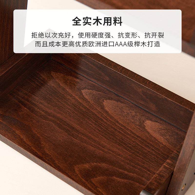 实木桌面置物架化妆品收纳架台面小书架厨房工位梳妆台香水展示架