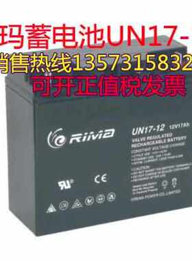 RIMA瑞玛蓄电池UN38-12现货供应12V38AH 消防主机 机房 UPS电源