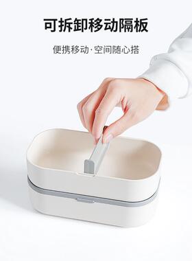 竹加纤维春饭盒Pro可波炉热分格便当盒游野餐盒上班F77MMM7J微族