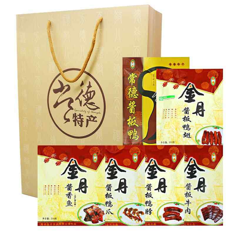 湖南特产金丹酱板鸭肉零食大礼包辣味小吃麻辣鸭脖子鸭翅组合混装