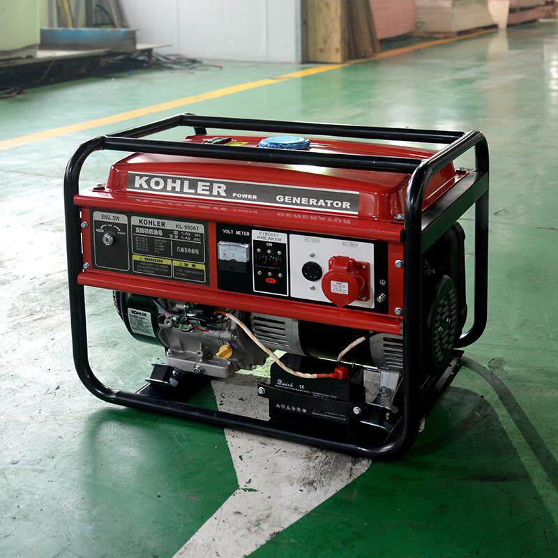 5000w汽油发电机组 5kw小型迷你发电机 单相电启动220v