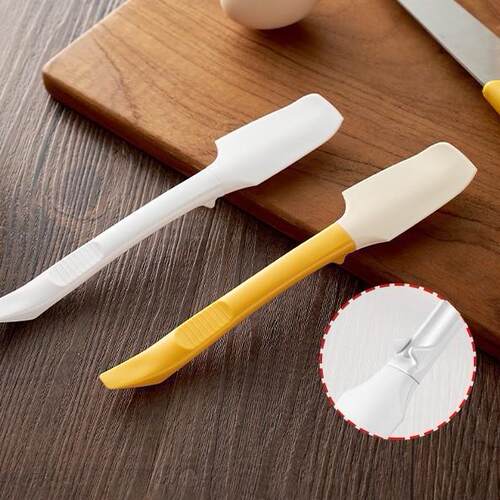 2-in-1 Home Baking Spatula, Heat-Resistant Silicone Scraper