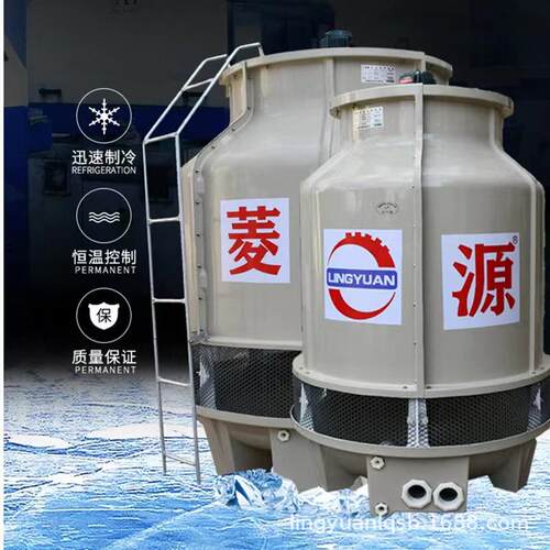 江西冷却塔工业型80吨逆流式冷却塔冰水机冷却循环系统应用
