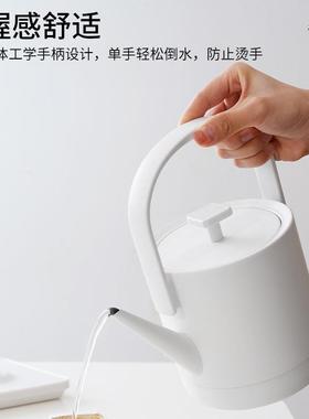 茗堂电热水壶家用泡34019快烧水壶电热壶电水黑白简约速烧友水茶