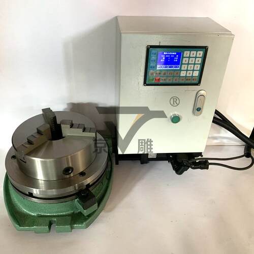 TS320A回转工作台+法兰+卡盘+控制台+伺服电机12寸卧式分度盘厂家