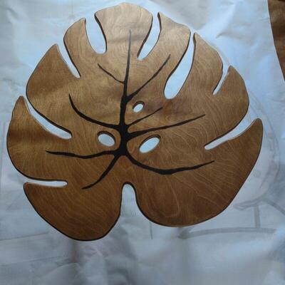 L7龟背竹中叶脉变色茶几桌子几客厅古边几角几KAG茶阳台桌复古风