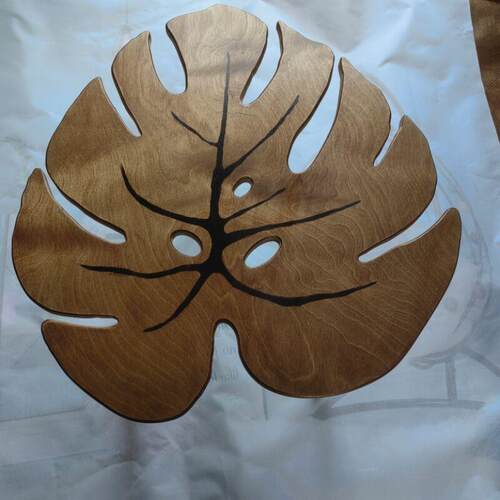L7龟背叶竹脉变色茶几桌子客厅中古边几GRN角几阳台茶桌几复古风