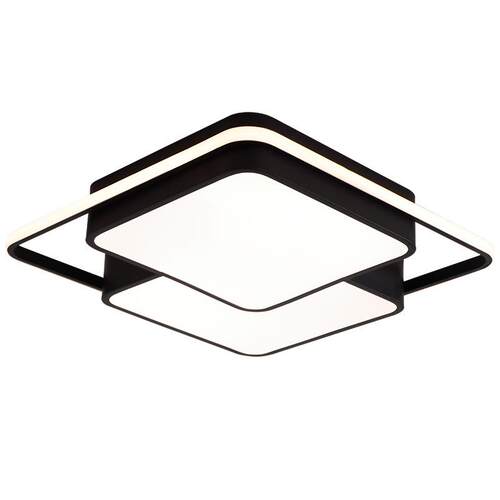 简约现代长方形客厅灯双灯带LED吸顶灯时尚创意个性铝材卧室