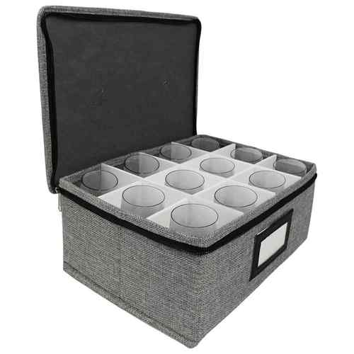 威士忌酒杯收纳箱酒吧收纳酒杯收纳盒Whiskeyglassstoragebox