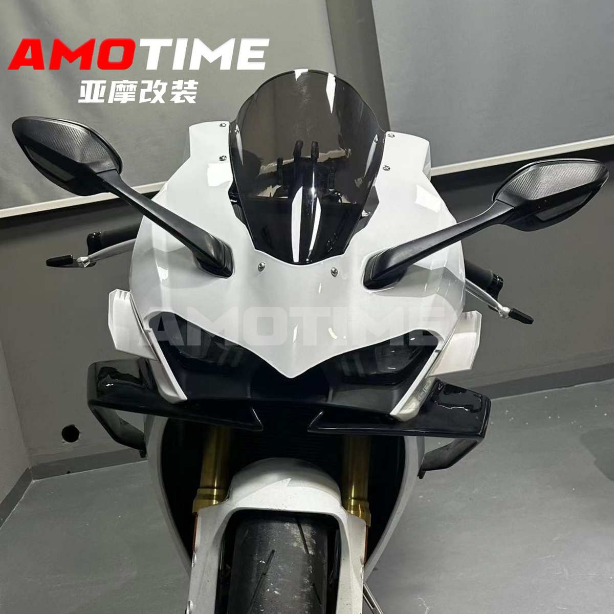 适用于450SR/凯越450RR 改装纯白迷你款定风翼颜值改装配件