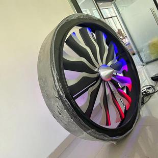 LLED飞机E飞引擎D.5m风扇机灯21.2m1.5m复古工业风扇灯2m舞台背景